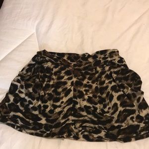 Leopard print shorts